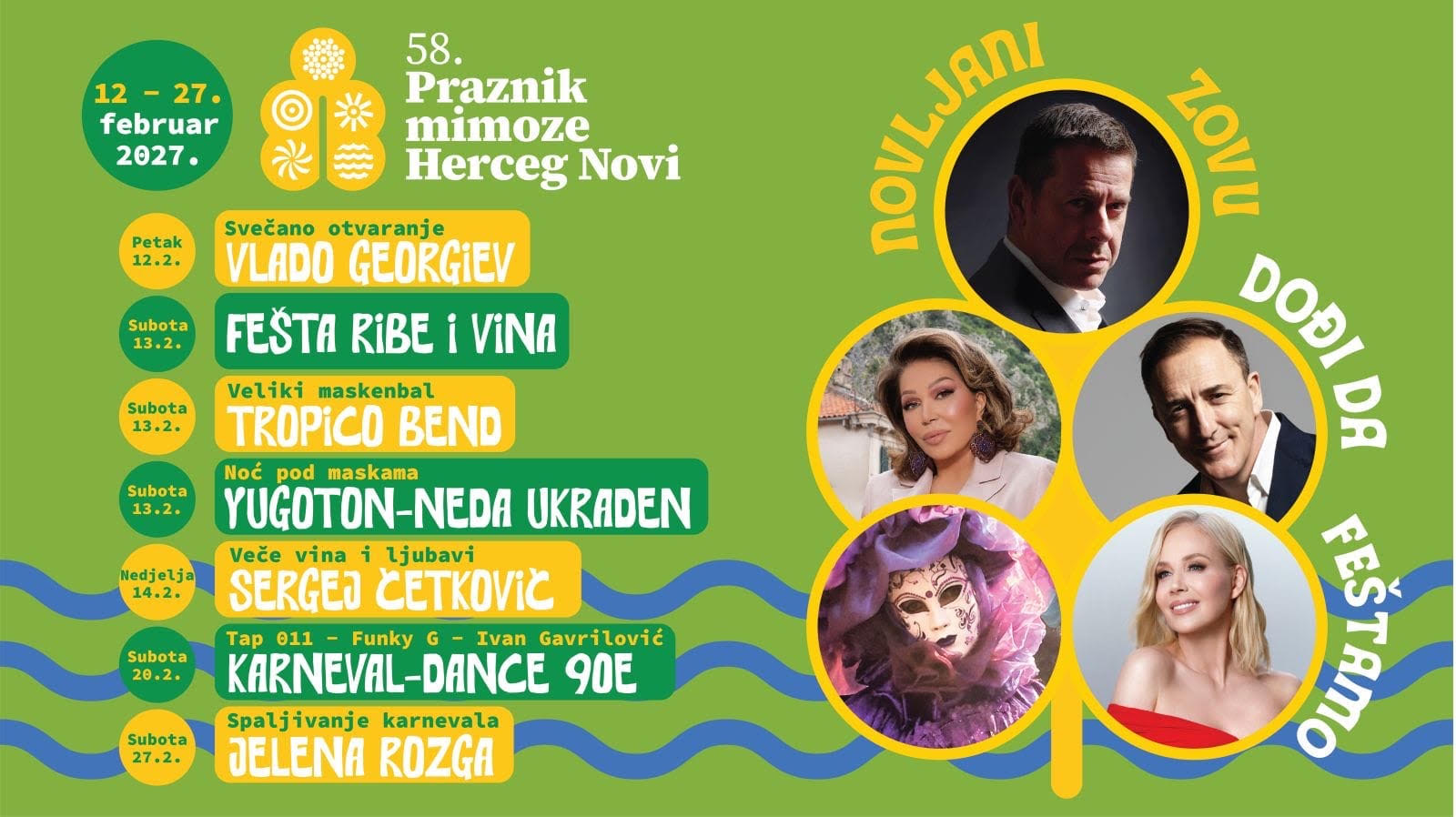 Praznik mimoze 2027: Fešte, muzika i osmijeh u Herceg Novom